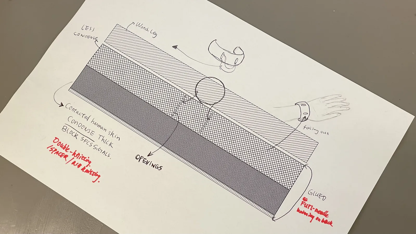 Unfolded paper model