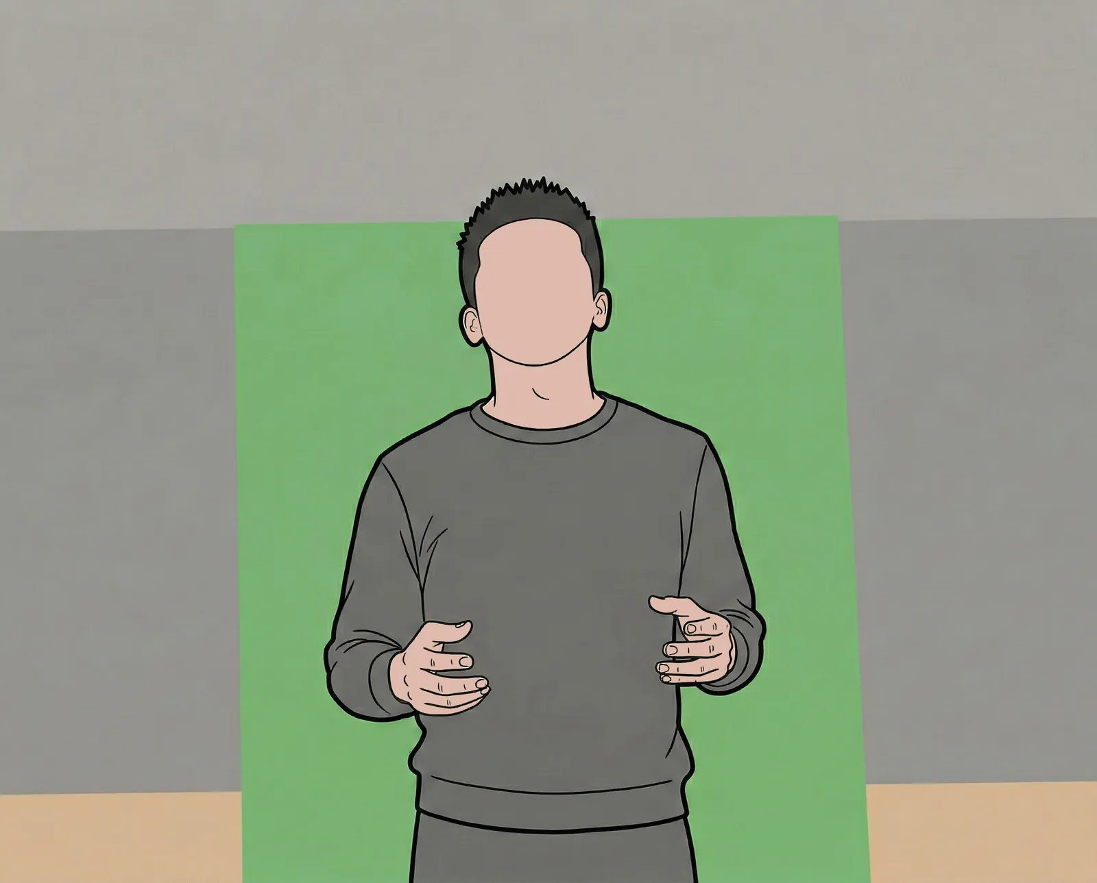 Fig. 5a. Presentation with gesture explorations
