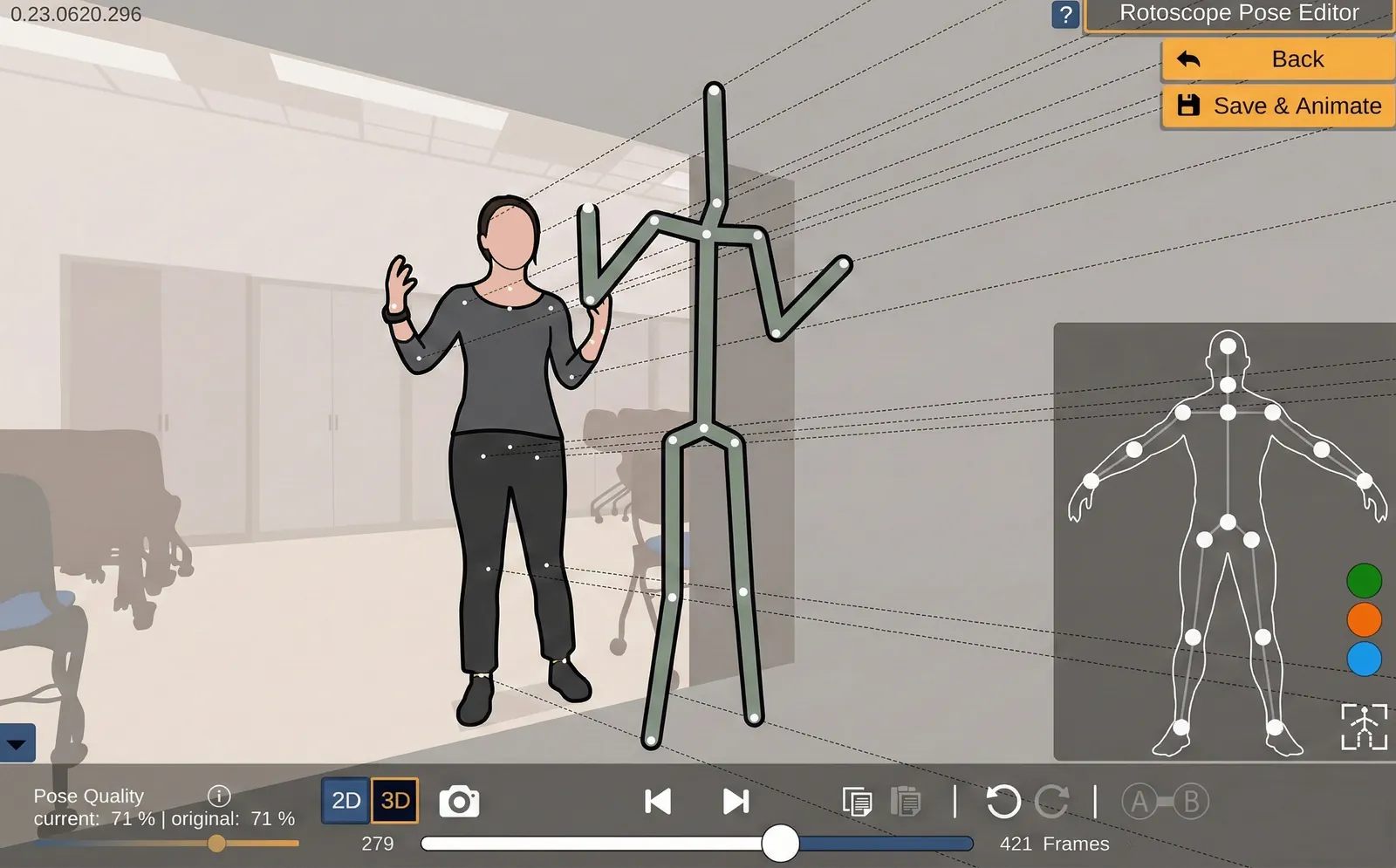 Fig. 6b. EPAs gestures adjustments